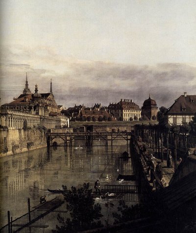 Zwingerens voldgrav i Dresden af Bernardo Bellotto